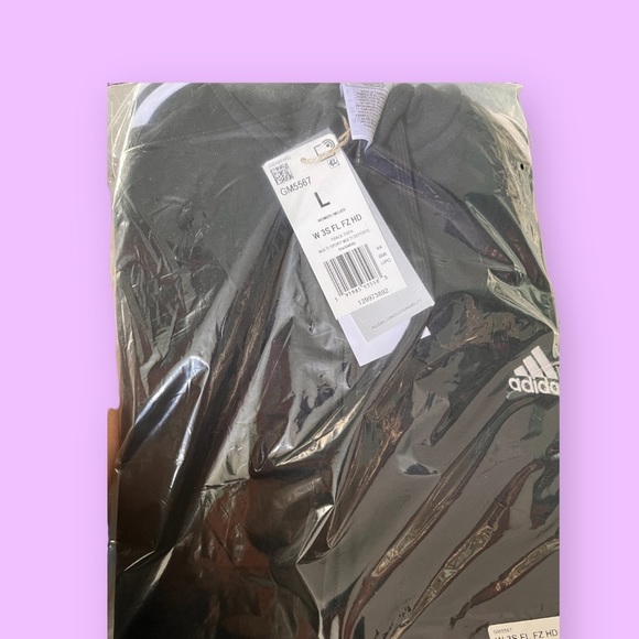 ADIDAS Essentials Fleece 3-Stripes Full-Zip Hoodie. Women’s L - Picture 6 of 6